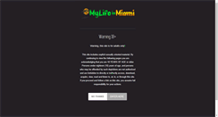 Desktop Screenshot of mylifeinmiami.com